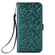 Samsung Galaxy S23+ 5G Honeycomb Dot Texture Leather Phone Case - Green