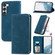 Samsung Galaxy S23+ 5G Retro Skin Feel Magnetic Leather Phone Case - Blue