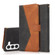 Samsung Galaxy S23+ 5G Dual-color Stitching Leather Phone Case - Black Brown