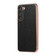 Samsung Galaxy S23+ 5G Crocodile Texture Genuine Leather Nano Electroplating Phone Case - Black