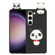 Samsung Galaxy S23+ 5G 3D Lying Cartoon TPU Shockproof Phone Case - Panda with Red Bow