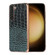 Samsung Galaxy S23+ 5G Crocodile Texture Genuine Leather Nano Electroplating Phone Case - Dark Green