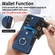 Samsung Galaxy S23+ 5G Retro Skin-feel Ring Card Wallet Phone Case - Blue