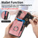 Samsung Galaxy S23+ 5G Retro Skin-feel Ring Card Wallet Phone Case - Pink
