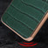 Samsung Galaxy S23+ 5G Crocodile Texture Genuine Leather Electroplating Phone Case - Dark Green