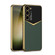 Samsung Galaxy S23+ 5G GKK Plating Soft TPU + Leather Full Coverage Phone Case - Green
