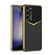 Samsung Galaxy S23+ 5G GKK Plating Soft TPU + Leather Full Coverage Phone Case - Carbon Fibre