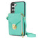 Samsung Galaxy S23+ 5G Zipper Hardware Card Wallet Phone Case - Mint Green