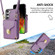 Samsung Galaxy S23+ 5G Zipper Hardware Card Wallet Phone Case - Purple