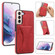 Samsung Galaxy S23+ 5G Ultra-thin Shockproof Phone Protective Case with Holder - Red