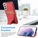 Samsung Galaxy S23+ 5G Ultra-thin Shockproof Phone Protective Case with Holder - Red