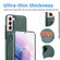 Samsung Galaxy S23+ 5G Ultra-thin Shockproof Phone Protective Case with Holder - Green