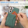 Samsung Galaxy S23+ 5G Ultra-thin Shockproof Phone Protective Case with Holder - Green