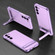 Samsung Galaxy S23+ 5G GKK Triumph Ultra-Thin Plain Leather Phone Case with Holder - Purple