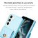 Samsung Galaxy S23+ 5G Vertical Wallet Rhombic Leather Phone Case - Blue