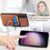 Samsung Galaxy S23+ 5G Carbon Fiber Card Wallet Ring Holder Phone Case - Brown