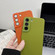 Samsung Galaxy S23+ 5G Leather Oil PC Hard All-inclusive Phone Case - Khaki