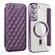 Samsung Galaxy S23+ 5G Shield Magsafe RFID Anti-theft Rhombus Leather Phone Case - Purple