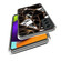 Samsung Galaxy S23+ 5G Colored Drawing Clear TPU Phone Protective Case - Black White Marble