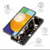 Samsung Galaxy S23+ 5G Colored Drawing Clear TPU Phone Protective Case - Black White Marble