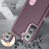 Samsung Galaxy S23+ 5G 3 in 1 Rugged Holder Phone Case - Purple+Pink