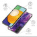 Samsung Galaxy S23+ 5G Colored Drawing Clear TPU Phone Protective Case - Watercolor Dark Purple