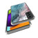 Samsung Galaxy S23+ 5G Colored Drawing Clear TPU Phone Protective Case - Watercolor Pink Green
