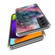 Samsung Galaxy S23+ 5G Colored Drawing Clear TPU Phone Protective Case - Watercolor Blue Purple