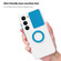 Samsung Galaxy S23+ 5G Sliding Camera Cover Design Phone Case with Ring Holder - Mint Green