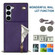 Samsung Galaxy S23+ 5G Cross-body Zipper Square TPU+PU Back Cover Case - Purple