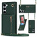 Samsung Galaxy S23+ 5G Cross-body Zipper Square TPU+PU Back Cover Case - Green