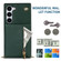 Samsung Galaxy S23+ 5G Cross-body Zipper Square TPU+PU Back Cover Case - Green