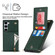 Samsung Galaxy S23+ 5G Cross-body Zipper Square TPU+PU Back Cover Case - Green