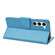 Samsung Galaxy S23+ 5G Butterfly Flower Pattern Flip Leather Phone Case - Blue
