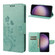 Samsung Galaxy S23+ 5G Butterfly Flower Pattern Flip Leather Phone Case - Green Samsung Galaxy S23+ 5G Butterfly Flower Pattern Flip Leather Phone Case - Green