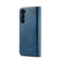 Samsung Galaxy S23+ 5G DG.MING Crazy Horse Texture Detachable Magnetic Leather Case - Blue