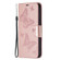 Samsung Galaxy S23+ 5G Embossing Two Butterflies Pattern Leather Case - Rose Gold