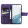 Samsung Galaxy S23+ 5G Butterfly Love Flower Embossed Leather Phone Case - Purple