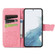 Samsung Galaxy S23+ 5G Butterfly Love Flower Embossed Leather Phone Case - Pink