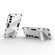 Samsung Galaxy S23+ 5G Punk Armor 2 in 1 PC + TPU Shockproof Phone Case with Invisible Holder - White