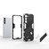 Samsung Galaxy S23+ 5G Punk Armor 2 in 1 PC + TPU Shockproof Phone Case with Invisible Holder - White