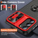 Samsung Galaxy S23+ 5G Sliding Camshield Armor Phone Case with Ring Holder - Red Black