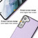 Samsung Galaxy S23+ Leather Texture Full Coverage Phone Case - Purple