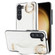 Samsung Galaxy S23+ Non-slip Full Coverage Ring PU Phone Case with Wristband - White Samsung Galaxy S23+ Non-slip Full Coverage Ring PU Phone Case with Wristband - White