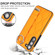 Samsung Galaxy S23+ Non-slip Full Coverage Ring PU Phone Case with Wristband - Orange