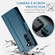 Samsung Galaxy S23+ 5G CaseMe 023 Butterfly Buckle Litchi Texture RFID Anti-theft Leather Phone Case - Blue