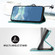 Samsung Galaxy S23+ 5G Line Pattern Skin Feel Leather Phone Case - Light Blue