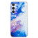 Samsung Galaxy S23+ 5G IMD Shell Pattern TPU Phone Case - Sky Blue Purple Marble