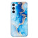 Samsung Galaxy S23+ 5G IMD Shell Pattern TPU Phone Case - Blue Gold Marble