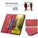 Samsung Galaxy A14 5G Magnetic RFID Blocking Anti-Theft Leather Phone Case - Red